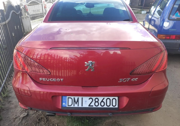 Peugeot 307 CC cena 3700 przebieg: 287474, rok produkcji 2005 z Rzepin małe 211